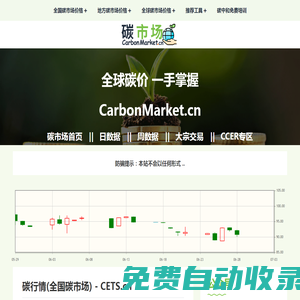 碳市場 - CarbonMarket.cn - 全球碳價 一手掌握