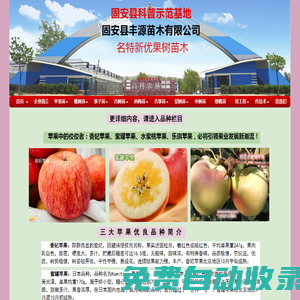 我公司果樹苗木基地致力推廣名特新優果樹苗木