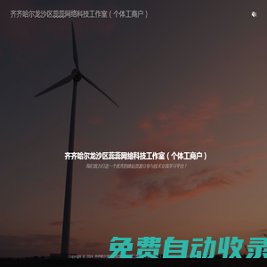 齊齊哈爾龍沙區蕊蕊網絡科技工作室（個體工商戶）