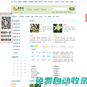 【花粉絲】花卉查詢網――專業的花卉知識大全網站