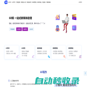 68媒-偽原創-文案改寫-小魚AI-二十碼-二維碼短碼-68新媒體-96新媒體
