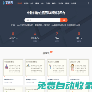 百科小知識-專業百科問答知識網站-百科網