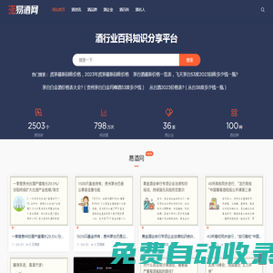 易酒網-白酒網,白酒品牌,白酒企業,大瀘文化,白酒行業門戶網！