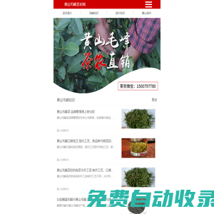 黃山毛峰茶農網 - 新茶上市