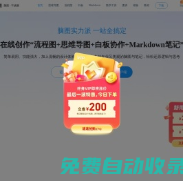 迅捷畫圖-專業的在線作圖網站,在線畫思維導圖、流程圖