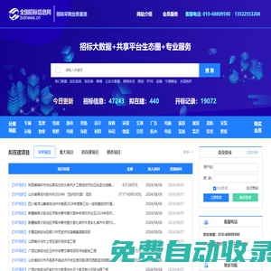 全國招標信息網-招標網|采購招標|國內招標采購大數據共享平臺?