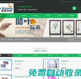 生物玻片_臘葉標本廠家_河南顯微鏡-新鄉市維克科教儀器有限公司