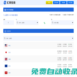 匯率在線-快速準確的匯率查詢工具