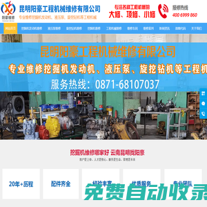 挖掘機維修,云南挖掘機發動機維修廠家就找昆明陽豪專業維修
