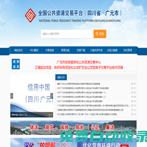 全國公共資源交易平臺（四川省·廣元市）