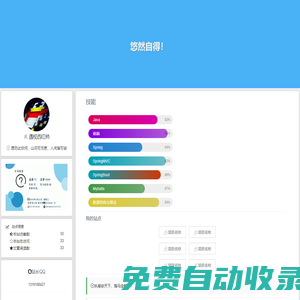 文字極客 - 優雅而個性的個人主頁!